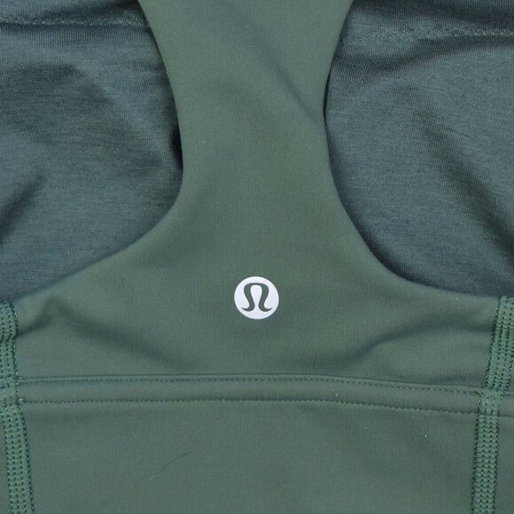 Lululemon Wunder Train Longline Bra Olive Green - 4 - Picture 5 of 6